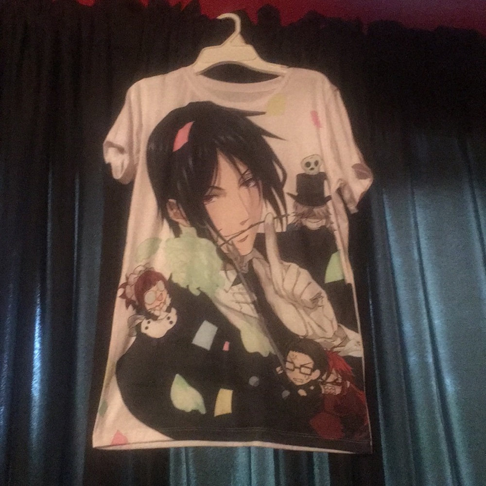 SOLD- Black butler tee